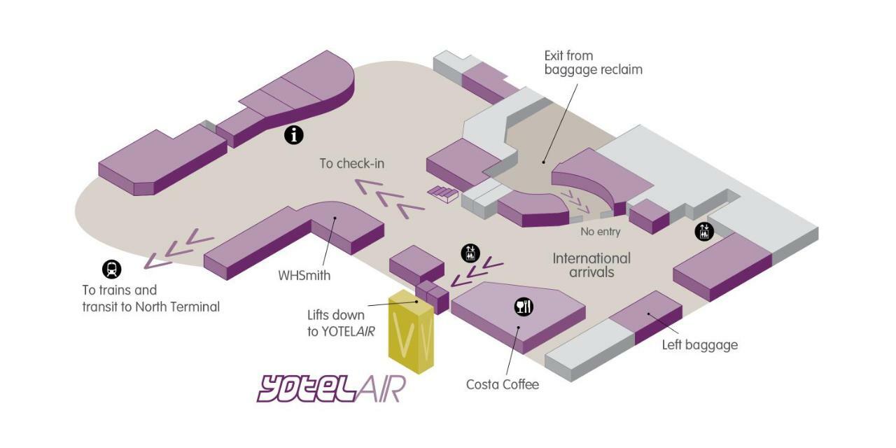 Yotelair London Gatwick Airport Hôtel capsule 3*